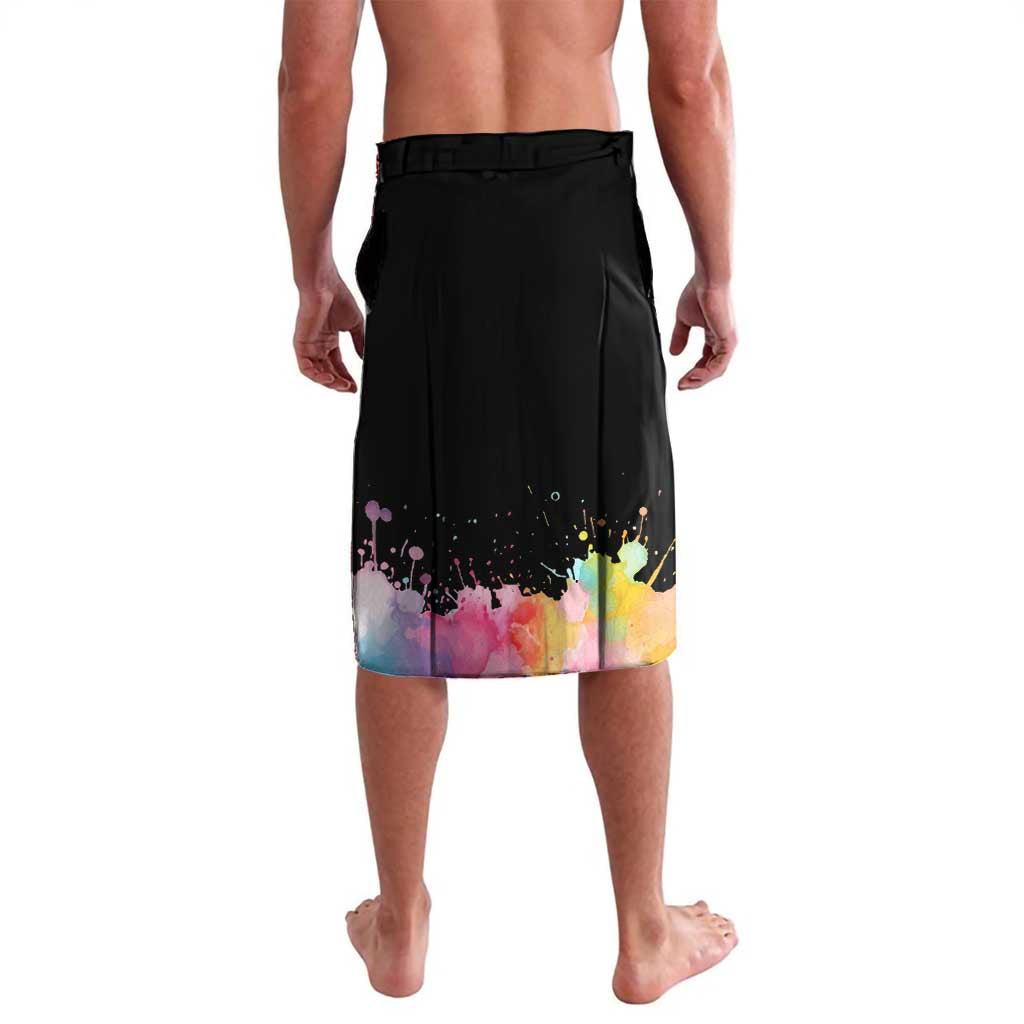 Dartboard and Colorful Paint Splash Darts Lavalava with Aim Shoot Swear Repeat Quote Custom Name TS04