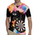 Dartboard and Colorful Paint Splash Darts Rugby Jersey with Aim Shoot Swear Repeat Quote Custom Name TS04