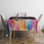 Dartboard and Colorful Paint Splash Darts Tablecloth with Aim Shoot Swear Repeat Quote Custom Name - Wonder Print Shop