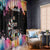 Dartboard and Colorful Paint Splash Darts Window Curtain with Aim Shoot Swear Repeat Quote Custom Name - Wonder Print Shop
