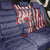 American Flag Bowling Pin Strike Graphic Back Car Seat Cover with Custom Name and Pattern Background - Wonder Print Shop