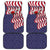 American Flag Bowling Pin Strike Graphic Car Mats with Custom Name and Pattern Background - Wonder Print Shop