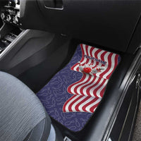 American Flag Bowling Pin Strike Graphic Car Mats with Custom Name and Pattern Background - Wonder Print Shop