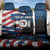 BMX Life Graphic Back Car Seat Cover with American Flag and Custom Rider Number Design - Wonder Print Shop