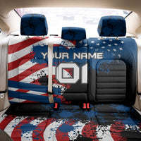 BMX Life Graphic Back Car Seat Cover with American Flag and Custom Rider Number Design - Wonder Print Shop