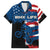 BMX Life Graphic Family Matching Summer Maxi Dress and Hawaiian Shirt with American Flag and Custom Rider Number Design - Wonder Print Shop