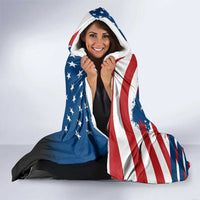 BMX Life Graphic Hooded Blanket with American Flag and Custom Rider Number Design - Wonder Print Shop