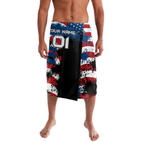 BMX Life Graphic Lavalava with American Flag and Custom Rider Number Design - Wonder Print Shop