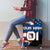 BMX Life Graphic Luggage Cover with American Flag and Custom Rider Number Design - Wonder Print Shop