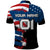 BMX Life Graphic Polo Shirt with American Flag and Custom Rider Number Design - Wonder Print Shop