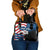 BMX Life Graphic Shoulder Handbag with American Flag and Custom Rider Number Design - Wonder Print Shop