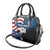 BMX Life Graphic Shoulder Handbag with American Flag and Custom Rider Number Design - Wonder Print Shop