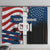 BMX Life Graphic Window Curtain with American Flag and Custom Rider Number Design - Wonder Print Shop