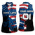 BMX Life Graphic Women Sleeveless Polo Shirt with American Flag and Custom Rider Number Design - Wonder Print Shop