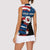 BMX Life Graphic Women Sleeveless Polo Shirt with American Flag and Custom Rider Number Design - Wonder Print Shop