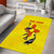New Mexico Zia Symbol Fish Hook Area Rug Torn Fishing Graphic and Custom Name Design - Wonder Print Shop