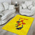 New Mexico Zia Symbol Fish Hook Area Rug Torn Fishing Graphic and Custom Name Design - Wonder Print Shop