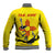 New Mexico Zia Symbol Fish Hook Baseball Jacket Torn Fishing Graphic and Custom Name Design - Wonder Print Shop