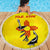 New Mexico Zia Symbol Fish Hook Beach Blanket Torn Fishing Graphic and Custom Name Design - Wonder Print Shop