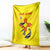 New Mexico Zia Symbol Fish Hook Blanket Torn Fishing Graphic and Custom Name Design - Wonder Print Shop