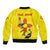 New Mexico Zia Symbol Fish Hook Bomber Jacket Torn Fishing Graphic and Custom Name Design - Wonder Print Shop