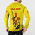 New Mexico Zia Symbol Fish Hook Button Sweatshirt Torn Fishing Graphic and Custom Name Design - Wonder Print Shop