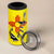 New Mexico Zia Symbol Fish Hook 4 in 1 Can Cooler Tumbler Torn Fishing Graphic and Custom Name Design - Wonder Print Shop