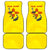 New Mexico Zia Symbol Fish Hook Car Mats Torn Fishing Graphic and Custom Name Design - Wonder Print Shop