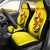 New Mexico Zia Symbol Fish Hook Car Seat Cover Torn Fishing Graphic and Custom Name Design - Wonder Print Shop