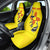 New Mexico Zia Symbol Fish Hook Car Seat Cover Torn Fishing Graphic and Custom Name Design - Wonder Print Shop