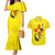 New Mexico Zia Symbol Fish Hook Couples Matching Mermaid Dress and Hawaiian Shirt Torn Fishing Graphic and Custom Name Design - Wonder Print Shop