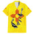 New Mexico Zia Symbol Fish Hook Family Matching Puletasi and Hawaiian Shirt Torn Fishing Graphic and Custom Name Design - Wonder Print Shop
