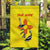 New Mexico Zia Symbol Fish Hook Garden Flag Torn Fishing Graphic and Custom Name Design - Wonder Print Shop