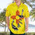 New Mexico Zia Symbol Fish Hook Hawaiian Shirt Torn Fishing Graphic and Custom Name Design - Wonder Print Shop