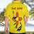 New Mexico Zia Symbol Fish Hook Hawaiian Shirt Torn Fishing Graphic and Custom Name Design - Wonder Print Shop
