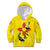 New Mexico Zia Symbol Fish Hook Kid Hoodie Torn Fishing Graphic and Custom Name Design - Wonder Print Shop