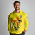 New Mexico Zia Symbol Fish Hook Long Sleeve Polo Shirt Torn Fishing Graphic and Custom Name Design - Wonder Print Shop