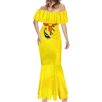 New Mexico Zia Symbol Fish Hook Mermaid Dress Torn Fishing Graphic and Custom Name Design - Wonder Print Shop