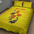 New Mexico Zia Symbol Fish Hook Quilt Bed Set Torn Fishing Graphic and Custom Name Design - Wonder Print Shop