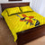 New Mexico Zia Symbol Fish Hook Quilt Bed Set Torn Fishing Graphic and Custom Name Design - Wonder Print Shop