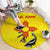 New Mexico Zia Symbol Fish Hook Round Carpet Torn Fishing Graphic and Custom Name Design - Wonder Print Shop
