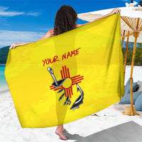 New Mexico Zia Symbol Fish Hook Sarong Torn Fishing Graphic and Custom Name Design - Wonder Print Shop