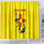 New Mexico Zia Symbol Fish Hook Shower Curtain Torn Fishing Graphic and Custom Name Design - Wonder Print Shop