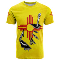 New Mexico Zia Symbol Fish Hook T Shirt Torn Fishing Graphic and Custom Name Design - Wonder Print Shop