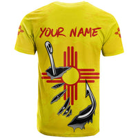 New Mexico Zia Symbol Fish Hook T Shirt Torn Fishing Graphic and Custom Name Design - Wonder Print Shop