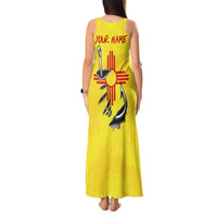 New Mexico Zia Symbol Fish Hook Tank Maxi Dress Torn Fishing Graphic and Custom Name Design - Wonder Print Shop