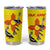 New Mexico Zia Symbol Fish Hook Tumbler Cup Torn Fishing Graphic and Custom Name Design - Wonder Print Shop
