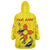 New Mexico Zia Symbol Fish Hook Wearable Blanket Hoodie Torn Fishing Graphic and Custom Name Design - Wonder Print Shop