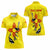New Mexico Zia Symbol Fish Hook Women Polo Shirt Torn Fishing Graphic and Custom Name Design - Wonder Print Shop