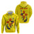 New Mexico Zia Symbol Fish Hook Zip Hoodie Torn Fishing Graphic and Custom Name Design - Wonder Print Shop